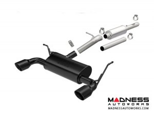 Jeep Wrangler JL MF Series Dual Exit Cat Back Exhaust System - Hi Temp Black - 3.6L